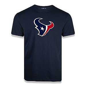 Camiseta New Era Houston Texans Logo Time NFL Azul Marinho