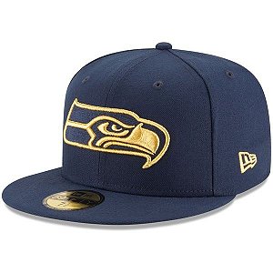 Boné Seattle Seahawks 5950 Golden Logo - New Era