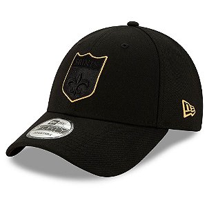 Boné New Era New Orleans Saints 940 Altern Logo Preto Curva