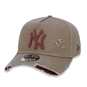 Boné New Era New York Yankees 940 Damage Destroyed Kaki