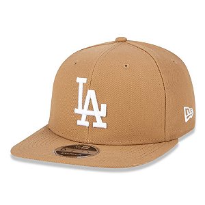 Boné New Era Los Angeles Dodgers 950 White on Kaki Aba Reta