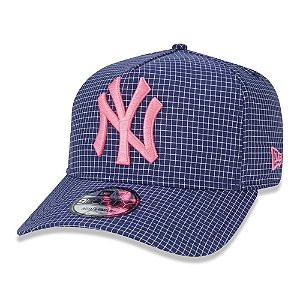 Boné New Era New York Yankees 940 A-Frame Space Plaid Roxo