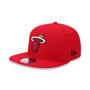 Boné New Era MIAMI HEAT 950 Primary NBA aba reta vermelho