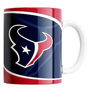 Caneca NFL Houston Texans de Porcelana 325ml