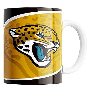 Caneca NFL  Jacksonville Jaguars de Porcelana 325ml