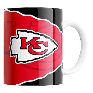 Caneca NFL Kansas City Chiefs de Porcelana 325ml