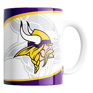 Caneca NFL Minnesota Vikings de Porcelana 325ml