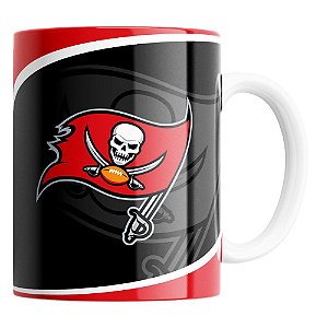 Caneca NFL Tampa Bay Buccaneers de Porcelana 325ml