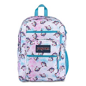 Mochila JanSport Big Student Unicórnio Rosa 34 Litros