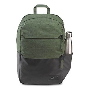 Mochila JanSport Ripley Preto Verde 27 Litros