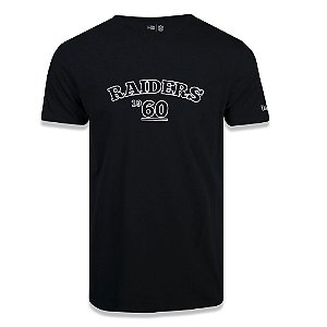 Camiseta New Era Las Vegas Raiders College Year Preto