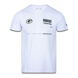 Camiseta New Era Green Bay Packers Tech Simple Branco