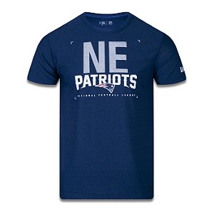 Camiseta New Era New England Patriots Tech Lines Azul