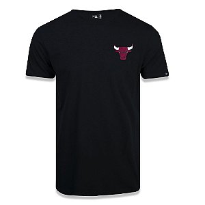 Camiseta New Era Chicago Bulls NBA Black Pack Preto