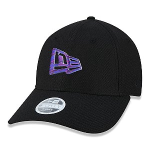 Boné New Era 940 Girls Flag Feminino Aba Curva Preto