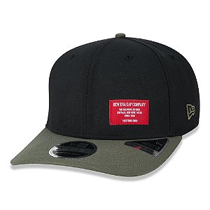 Boné New Era 950 Military Duo Branded Aba Curva Preto