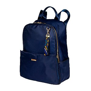 Mochila Sestini Grande Notebook Scarf Azul Marinho