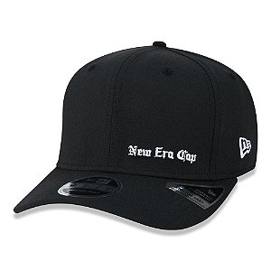 Boné New Era 950 Black Squad Cap Aba Curva Preto