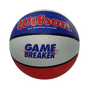Bola de Basquete Wilson Game Breaker Azul Vermelho Branco