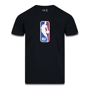 Camiseta New Era NBA Basic Logoman Preto