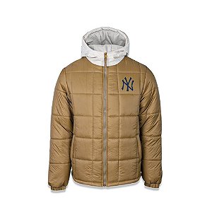 Jaqueta Puffer New Era New York Yankees MLB Classic Caqui