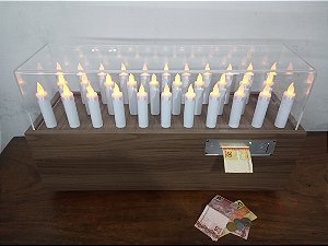 Velário Eletrônico 32 Velas Com Noteiro e Moedeiro