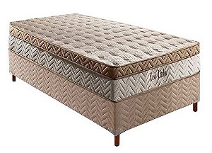 Cama Box Solteiro Paropas Eco Linho 88x188
