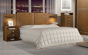 Cabeceira Cama Box Casal Rubi Cinamomo 1.40m a 1.60m