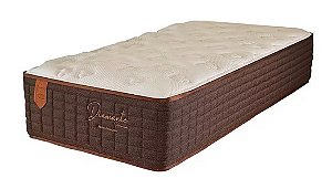 Colchão Solteiro Diamante Prorelax Molas Ensacadas Pillow In - Marrom 88x88