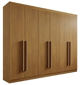 Guarda Roupa 6 Portas D'doro Da Vinci Plus Cinamomo