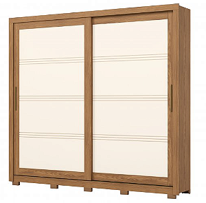 Guarda Roupa 2 Portas Henn Medelin Nature Off