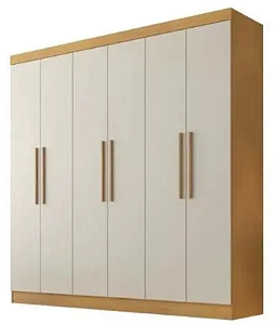 Guarda Roupa 6 Portas Valverde Belém PLUS Cinamomo Off