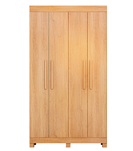 Guarda Roupa 4 Portas Valdemoveis Quero Quero Cinamomo MDF