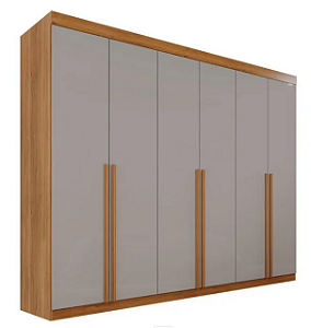 Guarda Roupa 6 Portas Valverde Florianopolis 8 Gavetas Cinamomo Off