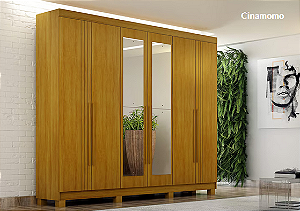 Guarda Roupa 6 Portas 870 Cinamomo 2.00m