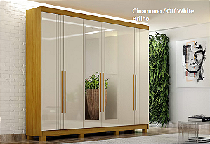 Guarda Roupa 6 Portas 871 Cinamomo OFF 2.00m
