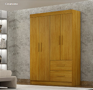 Guarda Roupa 6 Portas 874 Cinamo 1.00m