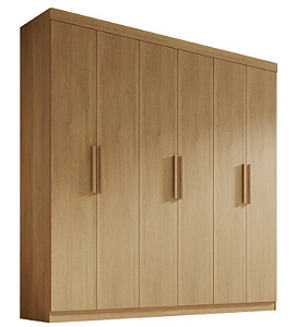 Guarda Roupa 6 Portas 879 Cinamomo 2.06m