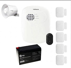 Kit Alarme Residencial Intelbrás ANM 24 NET + 05 Sensores magnéticos s/ fio