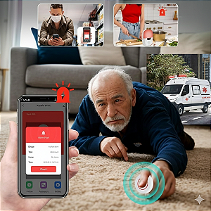 BOTÃO DE EMERGÊNCIA PARA IDOSOS INTELBRÁS KIT