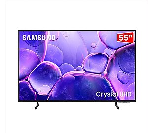 Samsung Smart TV 55" Crystal UHD 4K U8100F 2025, Processador Crystal 4K, Xbox Cloud Gaming Preta