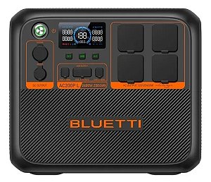 Bluetti AC200PL 2304wh Estação De Energia Gerador Bateria Solar 2400w Tomada BR 110v