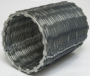 CONCERTINA AÇO GALVANIZADO 45CM DIÂMETRO (RENDIMENTO 8M)