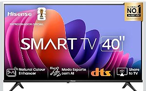 Smart Tv Hisense 40" Full HD 40A4NV DLed Android Wi-Fi Bluetooth