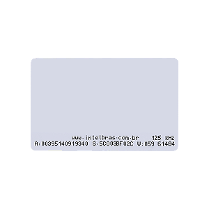 CARTÃO DE PROXIMIDADE RFID 125KHZ TH 2000 INTELBRAS
