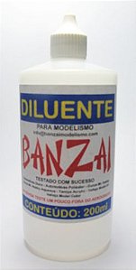 Diluente Banzai Para Modelismo - 200ml