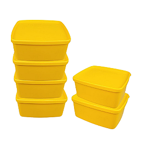 Tupperware Kit Jeitosinho Amarelo 6 Peças