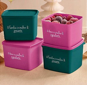 Tupperware Kit Jeitosos 800 ml - 3 peças
