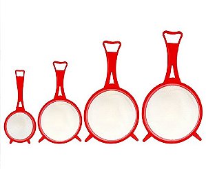 Conjunto de Peneiras de Plástico - 4 Peças
