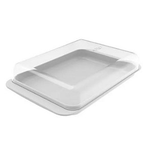 Porta Frios Break com Tampa Cor Branco para Queijos Fatiados OU